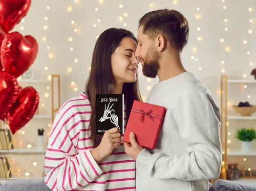 Miniatura 2 de JUESMOS Divertida tarjeta de San Valentín para novio, novia, tarjeta de felicitación traviesa, regalos para él, ella, tarjetas de aniversario