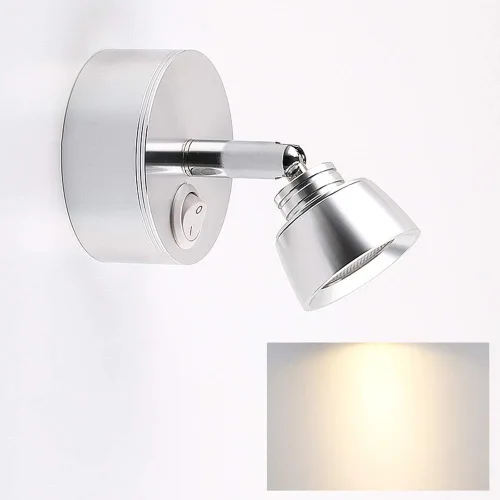 Luz de lectura montada en la pared, lámpara de pared LED simple y creativa para hotel, habitación de invitados, dormitorio, focos de mesita de