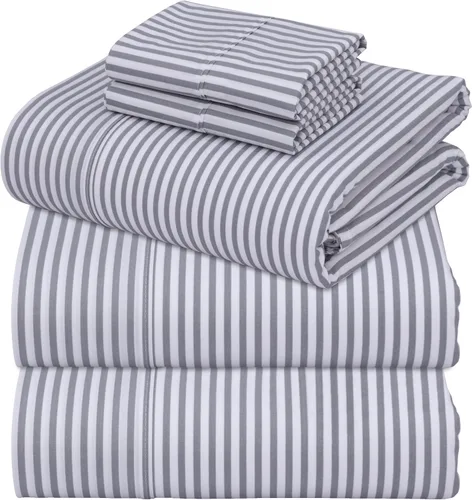 Miniatura 50 de ZOYER Sábanas de percal 100 % algodón tamaño King, refrescantes y transpirables para personas que duermen con calor, ropa de cama crujiente