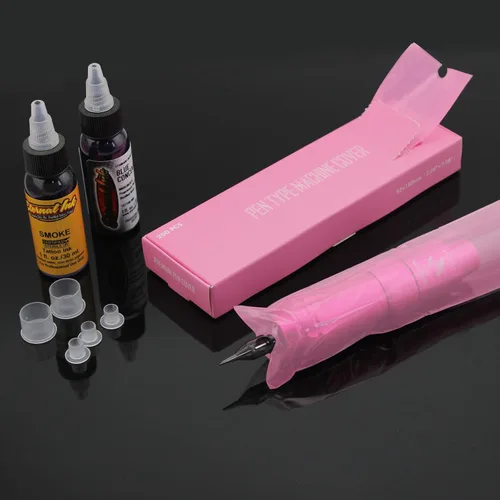 Miniatura 3 de Fundas para máquina de tatuaje, 200 unidades, tipo bolígrafo PMU, bolsa de máquina para microneedling, máquina de tatuaje de cartucho, mesoterapia