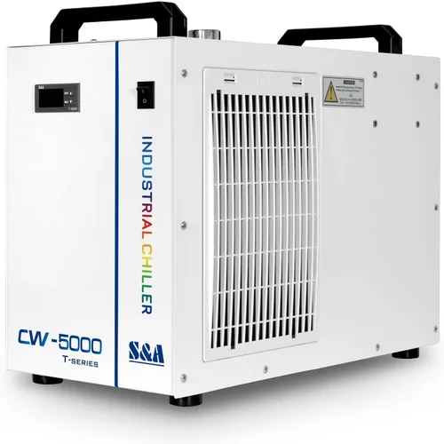 Miniatura 12 de S&A Enfriador de agua industrial CW-5200DH 7L, 0.9HP, 3.43gpm, 5699 BTU/h, para sistemas de grabado láser y corte de CO2 de 60W a 150W