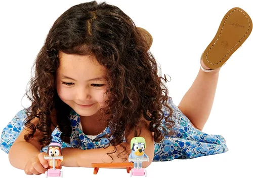 Miniatura 4 de Bluey Vehículo 2-Pack, 2.5-3" Bingo Figuras Articuladas - Scooter Time