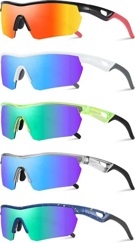 Miniatura 19 de Kids Sunglasses Youth Baseball Sunglasses for Boys Girls 3-12 Polarized Softball Sports Goggles UV Protection