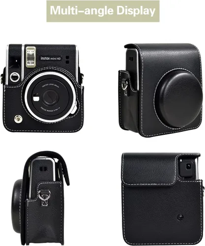 Miniatura 3 de Rieibi Funda protectora para Fujifilm Instax Mini 40, funda de piel sintética para cámara instantánea Fuji Instax Mini 40 - Mini 40 Funda de bolsa