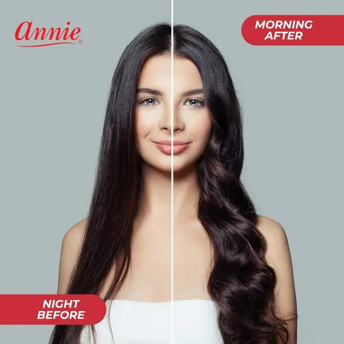 Miniatura 4 de Rulos de Espuma Annie Jumbo, 6 unidades de rizos y ondas sin calor con esponja suave rosa, sin necesidad de pines o clips, para cabello húmedo