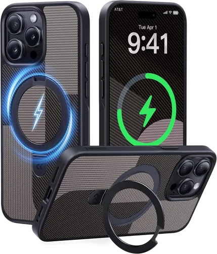 Miniatura 58 de CASEKOO- Funda para iPhone 15 c/soporte magnético invisible [protecc. militar contra caídas] [compatible c/MagSafe], a prueba de impactos, delgada