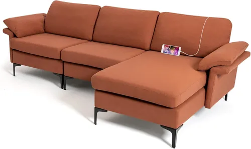 Miniatura 13 de Giantex Juego de 2 sofás individuales, silla decorativa, con cómodo cojín de 5 pulgadas, reposabrazos con cremallera, patas de acero, sillón de sala