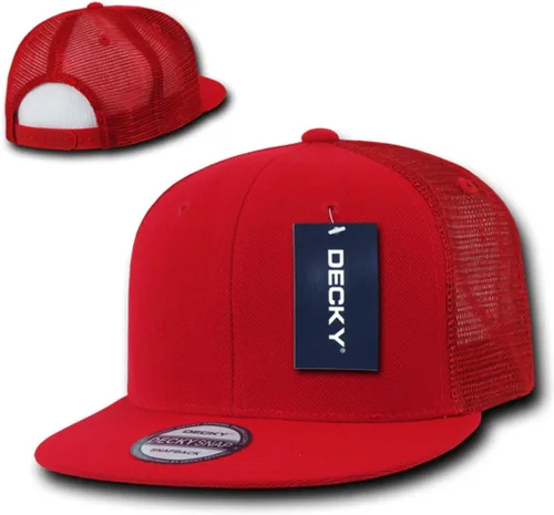 Miniatura 4 de DECKY Gorra de camionero de factura plana de 6 paneles