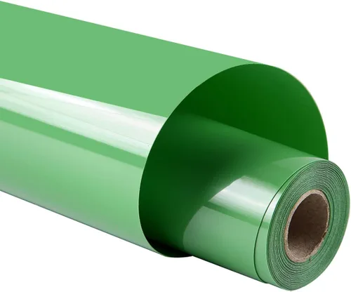 Miniatura 34 de Guangyintong Rollos de Vinilo Amarillo de Transferencia de Calor HTV, 12" x 8 pies, Superficie Brillante de Vinilo para Planchar en Camisetas, Fácil