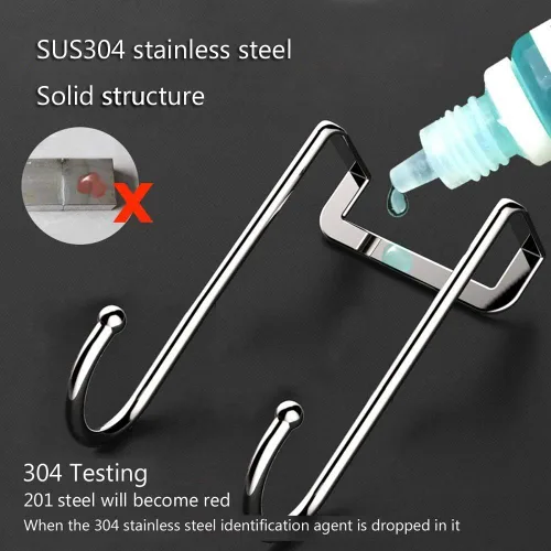Miniatura 6 de Ganchos resistentes para colgar sobre la puerta, ganchos individuales para cargas de hasta 50 libras para cocina, baño, dormitorio y oficina