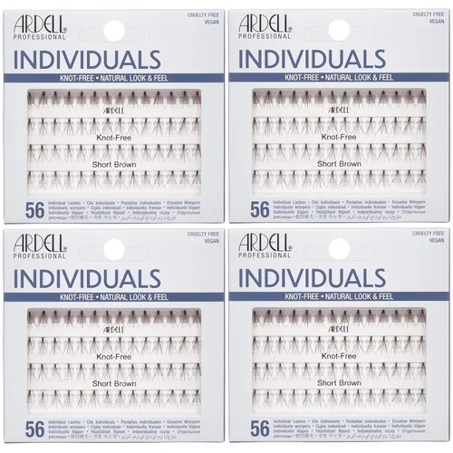 Miniatura 7 de Ardell Pestañas postizas individuales, color negro medio, racimos de pestañas, banda de pestañas, extensiones de pestañas de larga duración, paquete
