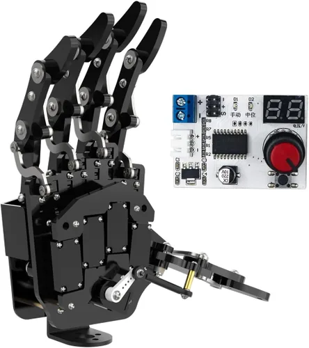 Miniatura 10 de Mano de Robot de Cinco Dedos con Movimiento Exclusivo, Brazo Mecánico Biónico de Robot de Bricolaje, Mano Izquierda
