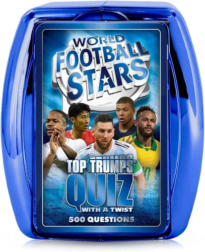 Top Trumps Juego de preguntas de fútbol: Juegos de preguntas - Trivia Quiz - Juegos para niños - Grandes juegos de viaje y juegos de viaje por