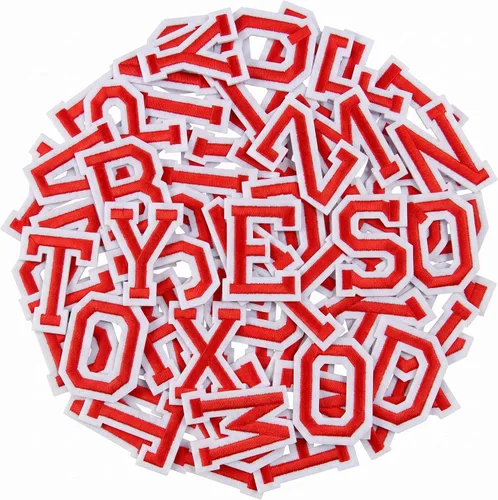 Miniatura 33 de Jongdari 30 piezas de números para planchar para ropa, pequeños parches de números bordados con adhesivo planchado, 3 juegos de 0-9 apliques