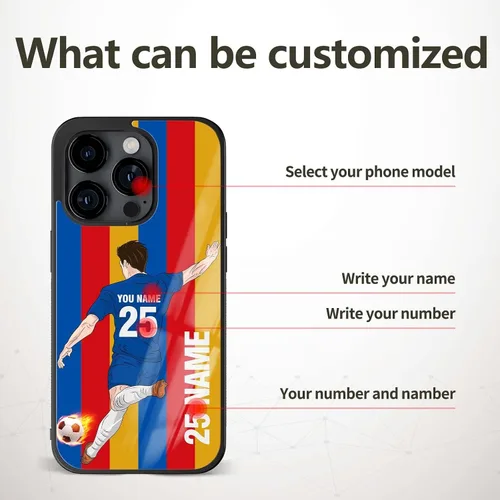 Miniatura 5 de Fundas de teléfono personalizadas Footbal Soccer Club para iPhone 6 7 8 SE X 11 12 13 14 15 Pro Max Plus Mini para Samsung S8 S9 S10 S20 S21 S22 S23