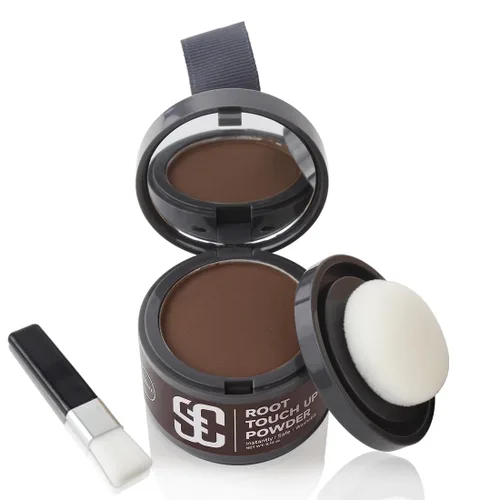 Miniatura 21 de Polvo de línea capilar instantáneo en polvo para sombra de línea capilar, cobertura de cabello gris, toque de cabello en polvo para cabello fino 3