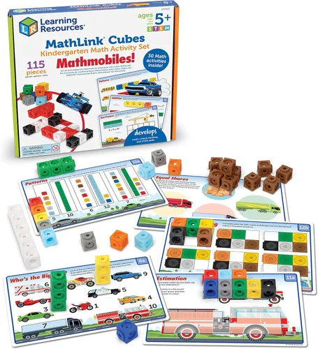 Miniatura 13 de Learning Resources MathLink® Cubes Desafío de Rompecabezas Cerebral, 80 Piezas, Edades 5+, Cubos de Enlace, Cubos Conectores, Elemento Manipulativo