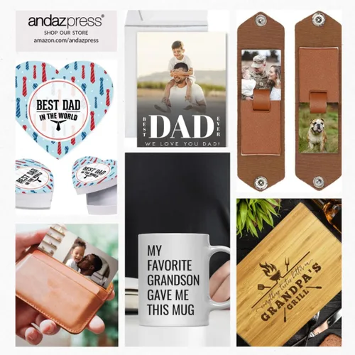 Miniatura 7 de Andaz Press Tarjeta de felicitación para el día del padre de 8.5 x 11 pulgadas con sobre, tarjeta jumbo para el día del padre de esposa, tarjeta