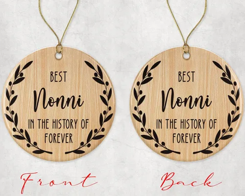 Miniatura 2 de El mejor adorno Nonni – El mejor adorno de Navidad Nonni – El mejor adorno de Nonni en la historia de la eternidad – Adorno familiar – Regalo