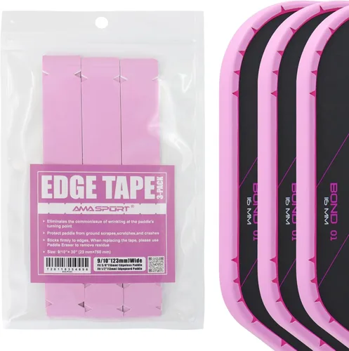 Miniatura 70 de PICKLETECH Cinta de protección de pala de pickleball – Protector de borde de cabeza de paleta – Cinta de protección de borde de raqueta ajuste