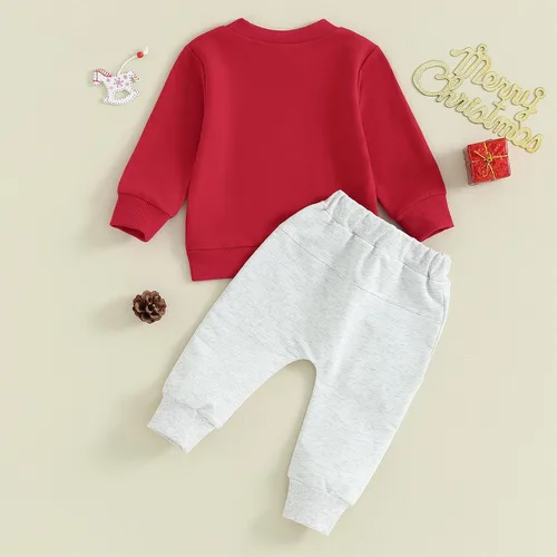 Miniatura 18 de Conjunto de camisa larga y divertida para bebé niño y niña, ropa de primera Navidad, 6, 12, 18, 24 meses, 2T
