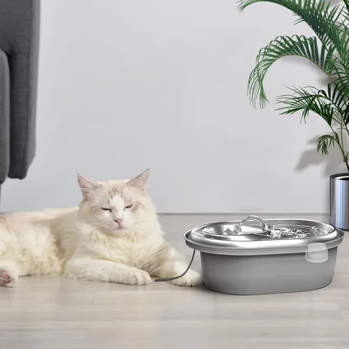 Miniatura 6 de Filtros de fuente de agua para gatos, compatibles con fuente de mascotas de acero inoxidable, 8 filtros con 8 esponjas, filtros de repuesto