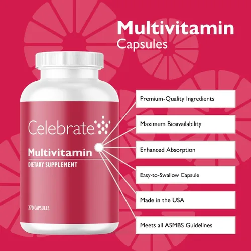 Miniatura 2 de Celebrate Vitamins Bariatric Multivitamin, sin hierro, suplemento de bypass gástrico y gastrectomía de manga para hombres y mujeres, minerales