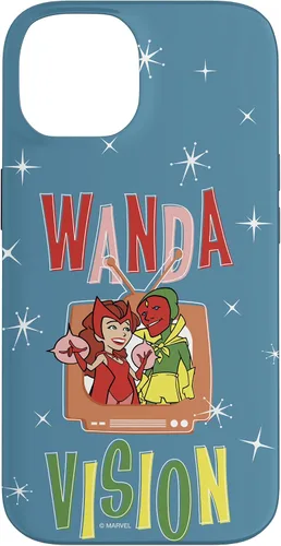 Miniatura 4 de Marvel WandaVision Wanda & Vision Retro TV Artwork - Carcasa para iPhone 17