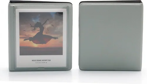 Miniatura 8 de Álbum de fotos de 33 bolsillos para cámara instantánea Polaroid, apto para fotos de 3.5 x 4.25 pulgadas, material de PVC y resistente al agua Negro