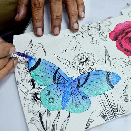 Miniatura 80 de Anna by Anuschka Cartera de mujer pintada a mano de cuero genuino para mujer