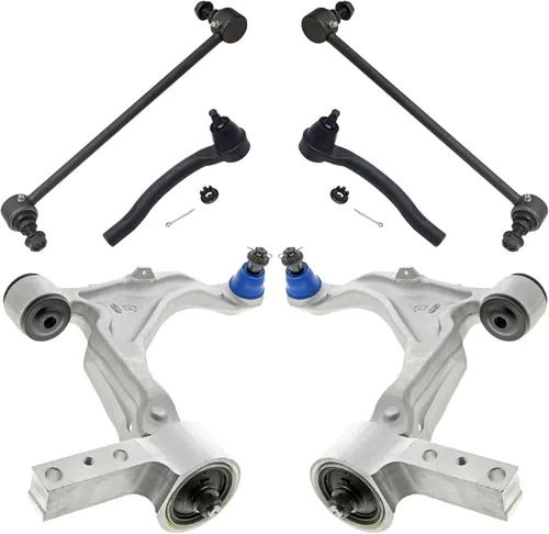Miniatura 100 de Detroit Axle - Kit de extremo delantero para Chrysler 300 Dodge Charger Challenger 2011-2023, 2 brazos de control inferiores traseros 2 varillas