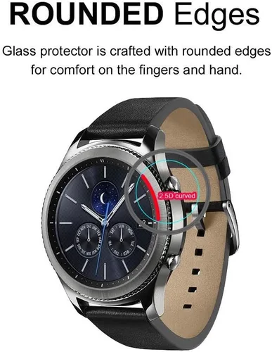 Miniatura 2 de Supershieldz Paquete de 2 protectores de pantalla de vidrio templado diseñados para Samsung Galaxy Watch 3 (1.614 pulgadas), Galaxy Watch 4 Classic