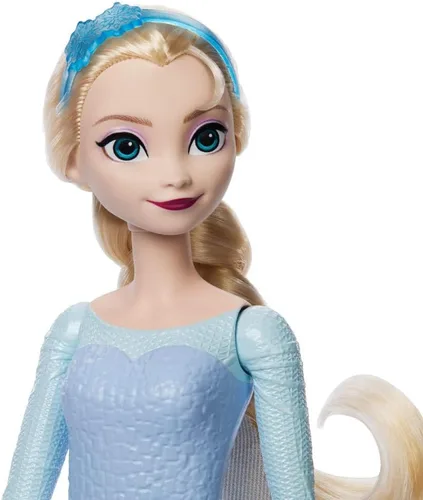 Miniatura 6 de Mattel Disney Frozen Elsa - Juego de muñecas de moda, gira y revela con 11 sorpresas, incluyendo 5 accesorios, 5 calcomanías y escena de juego