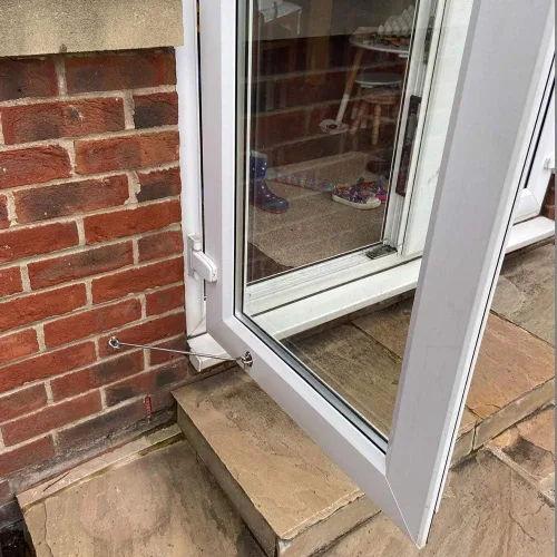Miniatura 6 de Gancho de cabina【2 piezas】SUS 304 de acero inoxidable para cobertizo de puerta de puerta, soporte silencioso para ventana (16 pulgadas)