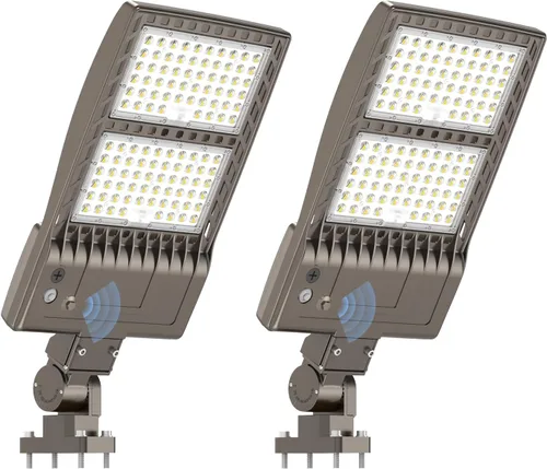 Miniatura 30 de KUKUPPO Luz LED de estacionamiento de 200 W, luz de poste de estacionamiento de grado industrial con certificación DLC UL, luz LED caja de zapatos
