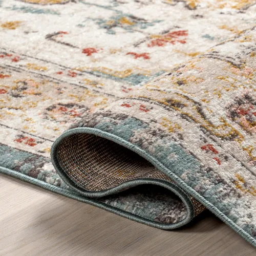 Miniatura 7 de nuLOOM Performance - Alfombra de estilo oriental, diseño vintage, duradera, fácil de limpiar, Justine Beige, 8'10' x 12