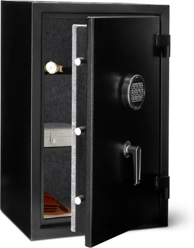 Miniatura 9 de Amazon Basics Caja fuerte de seguridad resistente al fuego con teclado electrónico programable, para asegurar objetos de valor y documentos