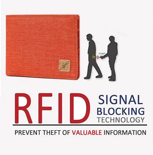 Miniatura 4 de Cartera de tela minimalista con bloqueo RFID Minimalista