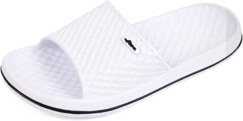 Miniatura 33 de FUNKYMONKEY - Sandalias de baño para mujer, sandalias para el interior del hogar, playa, antideslizantes