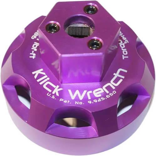Llave Klick 64mm de 2 Etapas de Alta Resistencia con Limitación de Torque para Filtro de Aceite Púrpura, Aluminio Billet 6061-T6