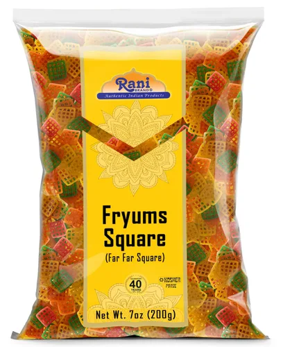 Miniatura 16 de Rani Far Far / Fryums (pellet de trigo y tapioca) Forma de anillo de 7 onzas (7.05 oz) ~ Vegano, Kosher, sin cocinar, utilizado para hacer papad