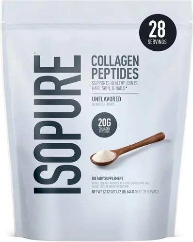 Miniatura 8 de Isopure - Péptidos de colágeno en polvo, para el cabello, las uñas, la piel y las articulaciones, con vitamina C y biotina, sabor limonada, 20g