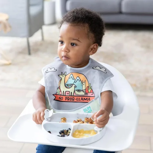 Miniatura 2 de Bumkins Baberos para niña o niño, SuperBib para bebés y niños pequeños de 6 a 24 meses, esenciales imprescindibles para comer, alimentar, A6 No