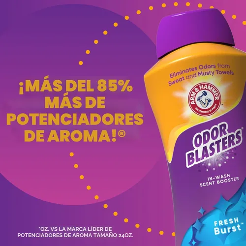 Miniatura 4 de ARM & HAMMER Odor Blasters - Potenciador de aroma en lavado, potenciador de aroma para ropa con aroma a explosión fresca, 45 onzas