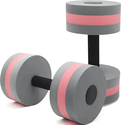 Miniatura 2 de BigBoss Sports - Mancuernas para ejercicios acuáticos, barras de fitness acuáticas, juego de 2 unidades Rosa