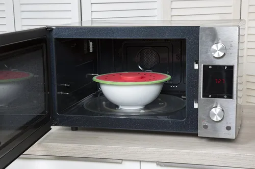 Miniatura 5 de Charles Viancin - Tapa de silicona sandía para almacenamiento de alimentos y cocción - 8 pulgadas - Sellado hermético en cualquier superficie lisa