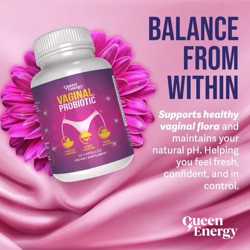 Miniatura 2 de Queen Energy Probiótico vaginal - Apoya el equilibrio del pH, el control de olores y la salud digestiva - 30 cápsulas