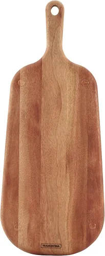 Miniatura 3 de Tramontina Provence - Tabla para servir queso de 2 piezas con inserto de mármol, tabla de cortar de caoba africana, acabado de aceite natural