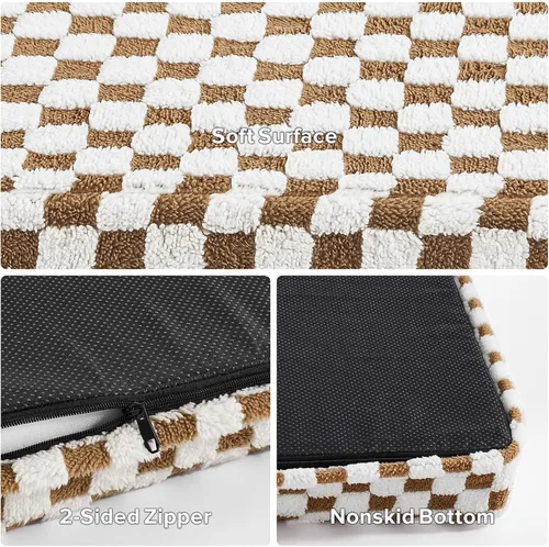 Miniatura 7 de JOEJOY Cama para perro para perros grandes, cama ortopédica extra grande para perros con funda extraíble y lavable, cama de espuma con forma de caja