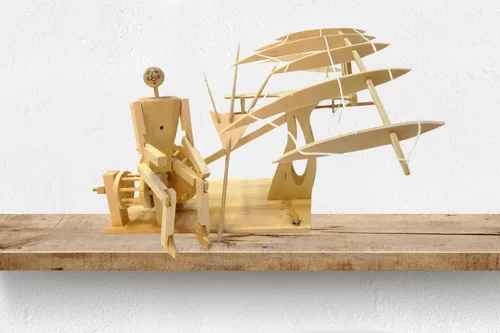 Miniatura 5 de Pathfinders Leonardo DaVinci, kit para armar ornitóptero de madera.